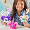 imageFurby Furblets SNOWay Holiday Edition Mini Friend 45 Sounds Holiday Music Speaks Only Furbish Electronic Plush Toys for Girls ampamp Boys Interactive Pets Blue ampamp White 6Cheechee