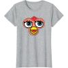 imageFurby Classic Toy Big Sassy Face Portrait TShirtHeather Grey