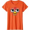 imageFurby Classic Toy Big Sassy Face Portrait TShirtOrange