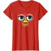 imageFurby Classic Toy Big Sassy Face Portrait TShirtRed