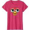 imageFurby Classic Toy Big Sassy Face Portrait TShirtRed Heather
