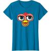 imageFurby Classic Toy Big Sassy Face Portrait TShirtSapphire Blue