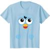 imageFurby Retro Big Blue Smiling Face TShirtBaby Blue