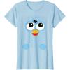 imageFurby Retro Big Blue Smiling Face TShirtBaby Blue