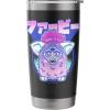 imageFurby Retro Pink Circle Kanji Portrait Stainless Steel Insulated TumblerBlack