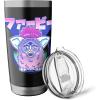 imageFurby Retro Pink Circle Kanji Portrait Stainless Steel Insulated TumblerBlack