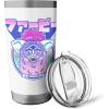imageFurby Retro Pink Circle Kanji Portrait Stainless Steel Insulated TumblerWhite