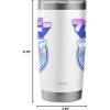 imageFurby Retro Pink Circle Kanji Portrait Stainless Steel Insulated TumblerWhite
