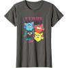 imageFurby Vintage Neon Gradient Since 1998 Heart Portraits TShirtAsphalt Grey