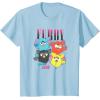 imageFurby Vintage Neon Gradient Since 1998 Heart Portraits TShirtBaby Blue