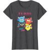 imageFurby Vintage Neon Gradient Since 1998 Heart Portraits TShirtDark Heather Grey