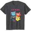 imageFurby Vintage Neon Gradient Since 1998 Heart Portraits TShirtDark Heather Grey