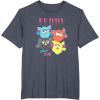 imageFurby Vintage Neon Gradient Since 1998 Heart Portraits TShirtHeather Blue