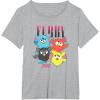imageFurby Vintage Neon Gradient Since 1998 Heart Portraits TShirtHeather Grey