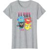 imageFurby Vintage Neon Gradient Since 1998 Heart Portraits TShirtHeather Grey