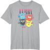 imageFurby Vintage Neon Gradient Since 1998 Heart Portraits TShirtHeather Grey