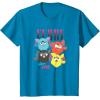 imageFurby Vintage Neon Gradient Since 1998 Heart Portraits TShirtSapphire Blue