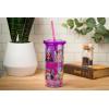 imageSilver Buffalo Furby Pastel Iridescent Plastic Tall Cold Cup with Lid and Straw 20 OuncesBratz Grid