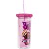 imageSilver Buffalo Furby Pastel Iridescent Plastic Tall Cold Cup with Lid and Straw 20 OuncesBratz with Rhinestones Lid