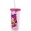 imageSilver Buffalo Furby Pastel Iridescent Plastic Tall Cold Cup with Lid and Straw 20 OuncesBratz with Rhinestones Lid