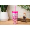 imageSilver Buffalo Furby Pastel Iridescent Plastic Tall Cold Cup with Lid and Straw 20 OuncesCare Bears LoveALotBear Mood