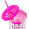 imageSilver Buffalo Furby Pastel Iridescent Plastic Tall Cold Cup with Lid and Straw 20 OuncesCare Bears LoveALotBear Mood