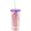 imageSilver Buffalo Furby Pastel Iridescent Plastic Tall Cold Cup with Lid and Straw 20 OuncesDisney Princess