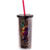 imageSilver Buffalo Furby Pastel Iridescent Plastic Tall Cold Cup with Lid and Straw 20 OuncesFive Nights at Freddys