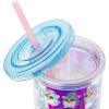 imageSilver Buffalo Furby Pastel Iridescent Plastic Tall Cold Cup with Lid and Straw 20 OuncesFurby Iridescent