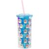 imageSilver Buffalo Furby Pastel Iridescent Plastic Tall Cold Cup with Lid and Straw 20 OuncesFurby Iridescent