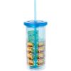 imageSilver Buffalo Furby Pastel Iridescent Plastic Tall Cold Cup with Lid and Straw 20 OuncesKrabby Patties