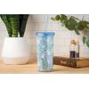 imageSilver Buffalo Furby Pastel Iridescent Plastic Tall Cold Cup with Lid and Straw 20 OuncesLilo and Stitch Floral and Leaves