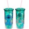 imageSilver Buffalo Furby Pastel Iridescent Plastic Tall Cold Cup with Lid and Straw 20 OuncesLilo and Stitch Sitting Tropical