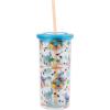 imageSilver Buffalo Furby Pastel Iridescent Plastic Tall Cold Cup with Lid and Straw 20 OuncesLilo and Stitch in Floatie