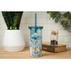 imageSilver Buffalo Furby Pastel Iridescent Plastic Tall Cold Cup with Lid and Straw 20 OuncesLilo and Stitch in Hawaiian Shirt