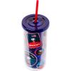 imageSilver Buffalo Furby Pastel Iridescent Plastic Tall Cold Cup with Lid and Straw 20 OuncesPeanuts Snoopy Space