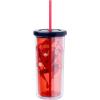 imageSilver Buffalo Furby Pastel Iridescent Plastic Tall Cold Cup with Lid and Straw 20 OuncesSpiderMan in Santa Hat