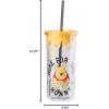 imageSilver Buffalo Furby Pastel Iridescent Plastic Tall Cold Cup with Lid and Straw 20 OuncesWinnie the Pooh