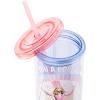 imageSilver Buffalo Furby Pastel Iridescent Plastic Tall Cold Cup with Lid and Straw 20 OuncesWizard of Oz Glinda