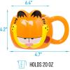 imageSilver Buffalo Furby Pink Ceramic 3D Sculpted Mug 20 OuncesGarfield