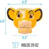 imageSilver Buffalo Furby Pink Ceramic 3D Sculpted Mug 20 OuncesLion King Simba