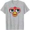 imageFurby Classic Toy Big Sassy Face Portrait TShirtHeather Grey