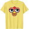 imageFurby Classic Toy Big Sassy Face Portrait TShirtLemon Yellow