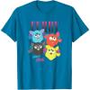imageFurby Vintage Neon Gradient Since 1998 Heart Portraits TShirtSapphire Blue
