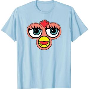 imageFurby Classic Toy Big Sassy Face Portrait TShirtBaby Blue
