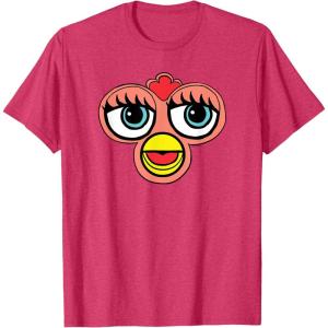 imageFurby Classic Toy Big Sassy Face Portrait TShirtRed Heather