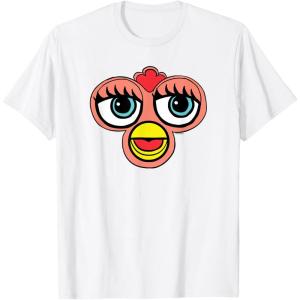 imageFurby Classic Toy Big Sassy Face Portrait TShirtWhite
