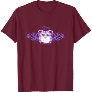 imageFurby Cute Tribal Rocker Big Chest Logo TShirtBurgundy