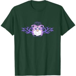 imageFurby Cute Tribal Rocker Big Chest Logo TShirtDark Green