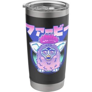 imageFurby Retro Pink Circle Kanji Portrait Stainless Steel Insulated TumblerBlack